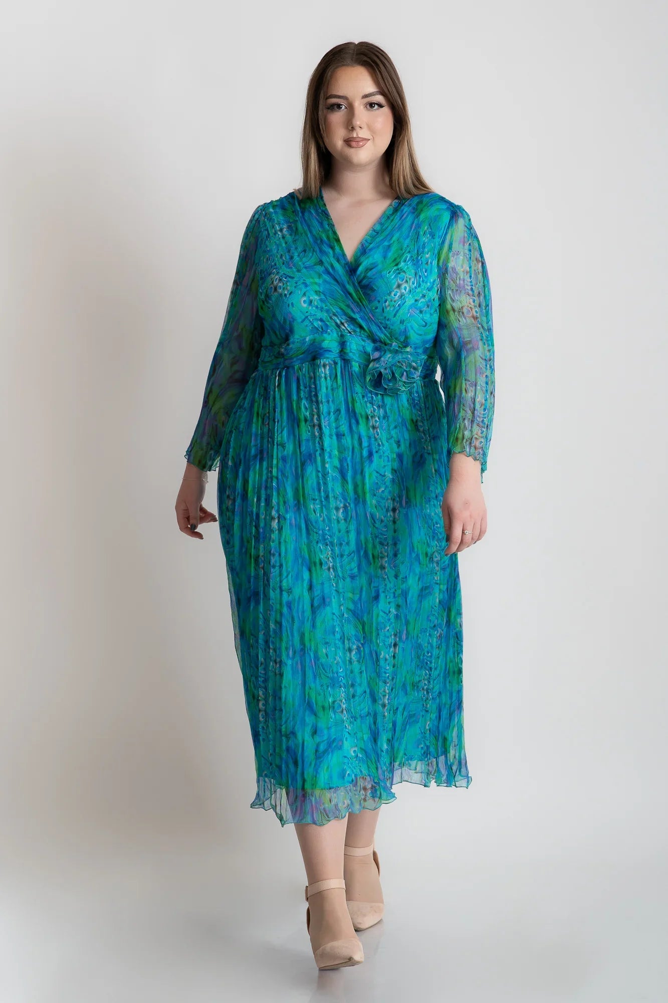Rochie din matase midi