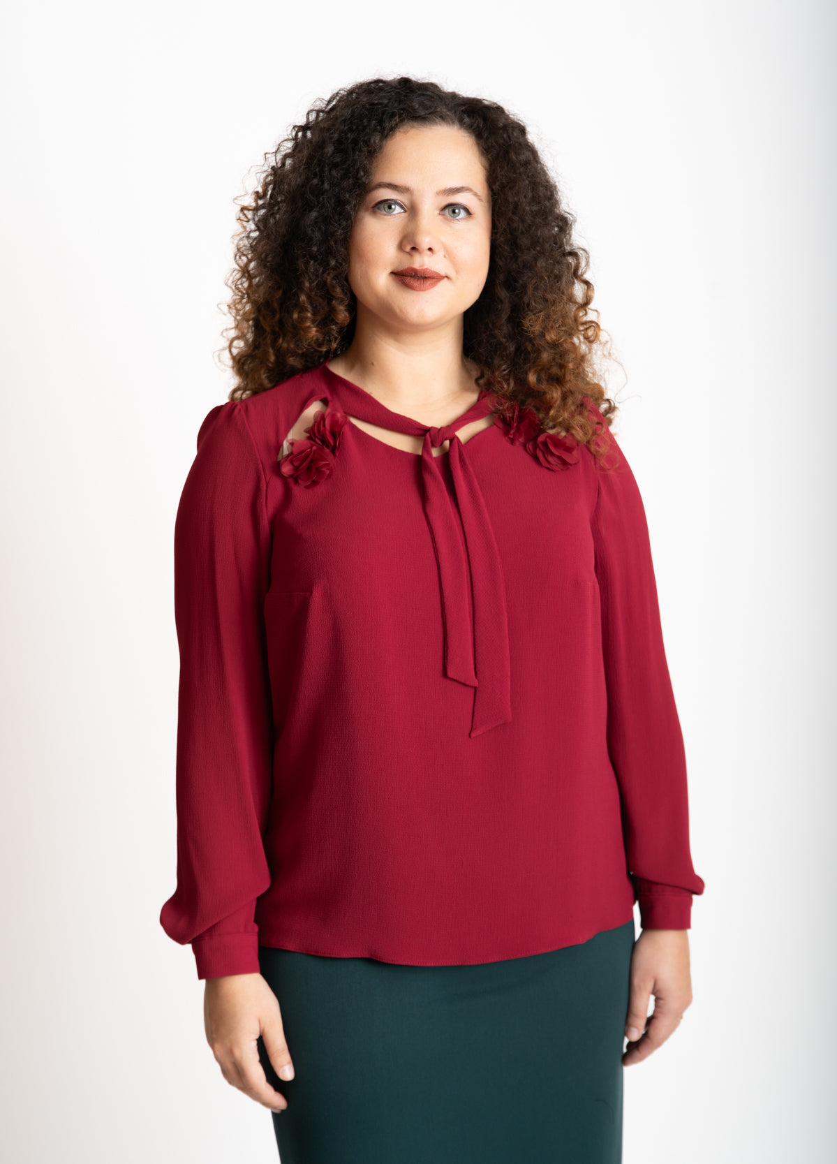 Bluza din viscoza cu cordon