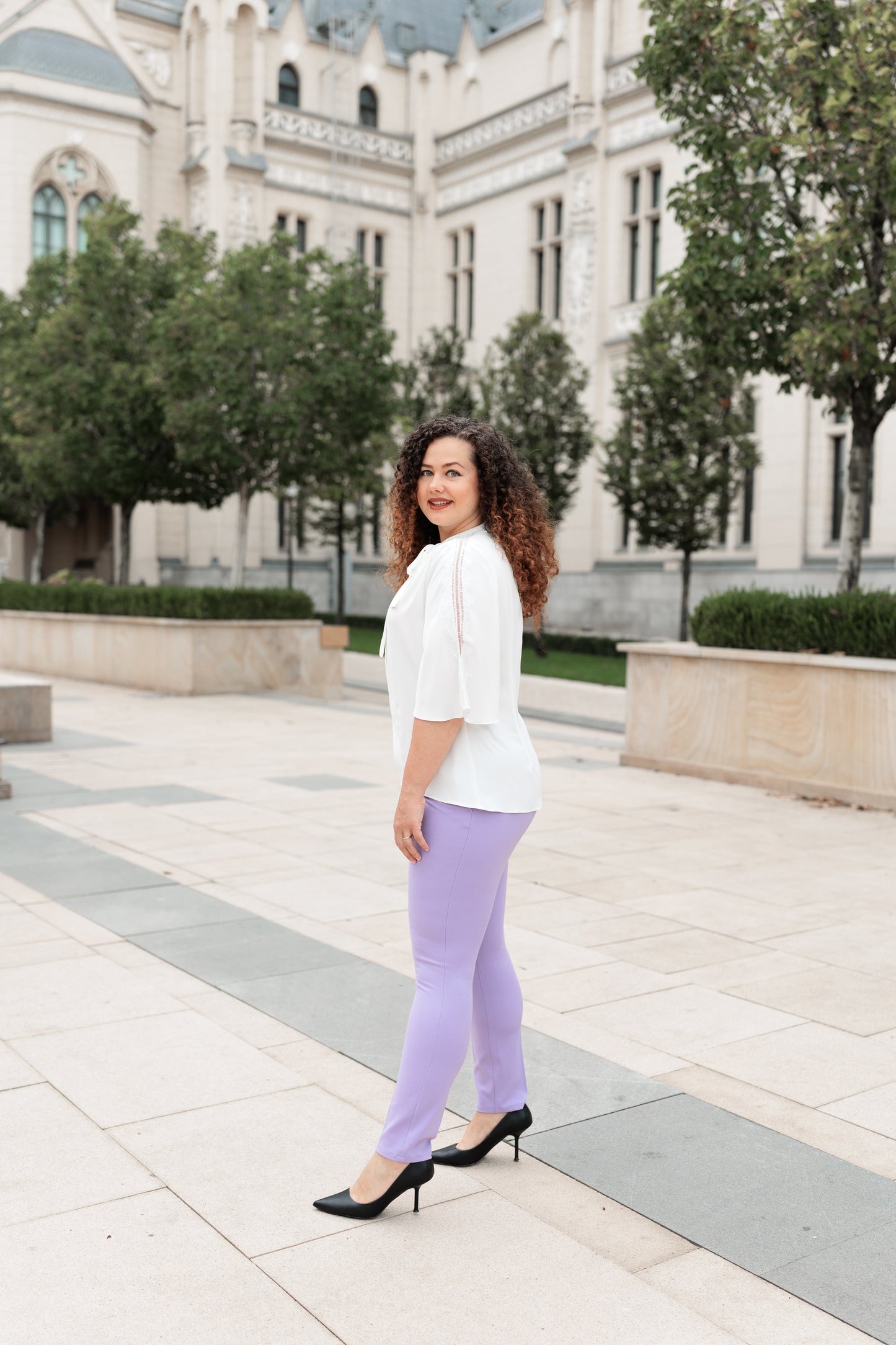 Pantaloni colant, lavanda