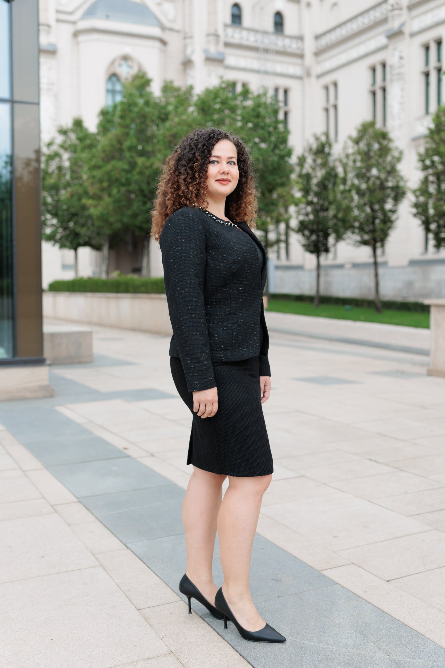 Sacou elegant, negru