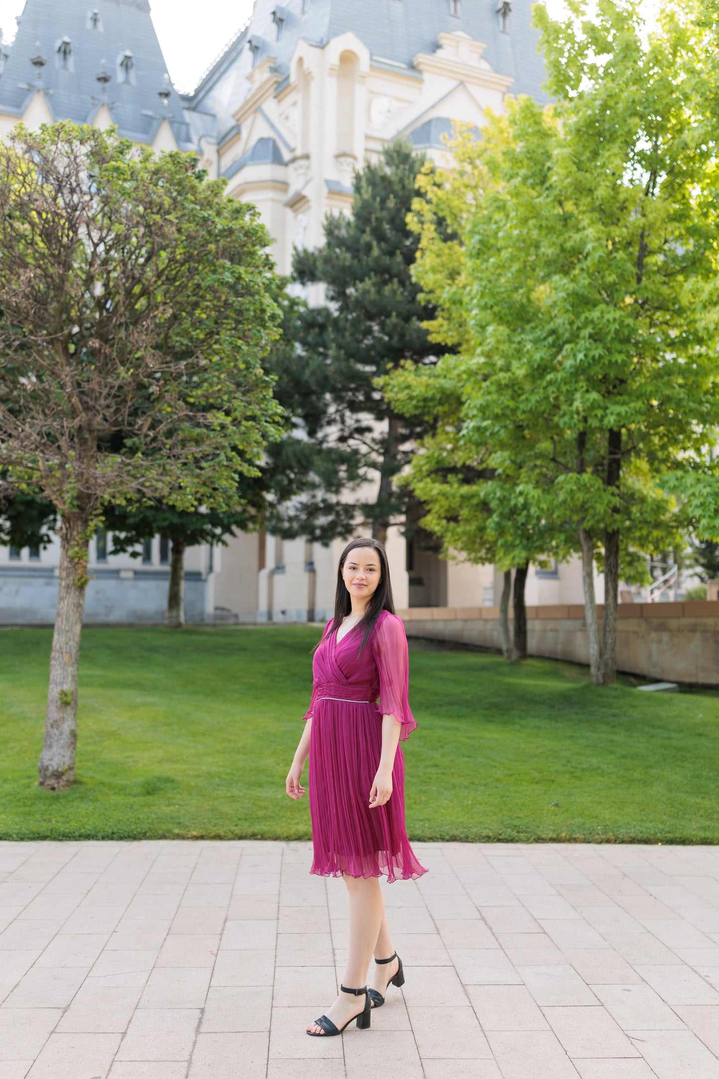 Rochie din matase de soacre