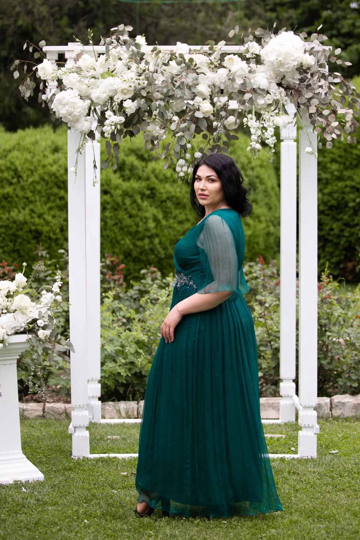 Rochie din matase lunga