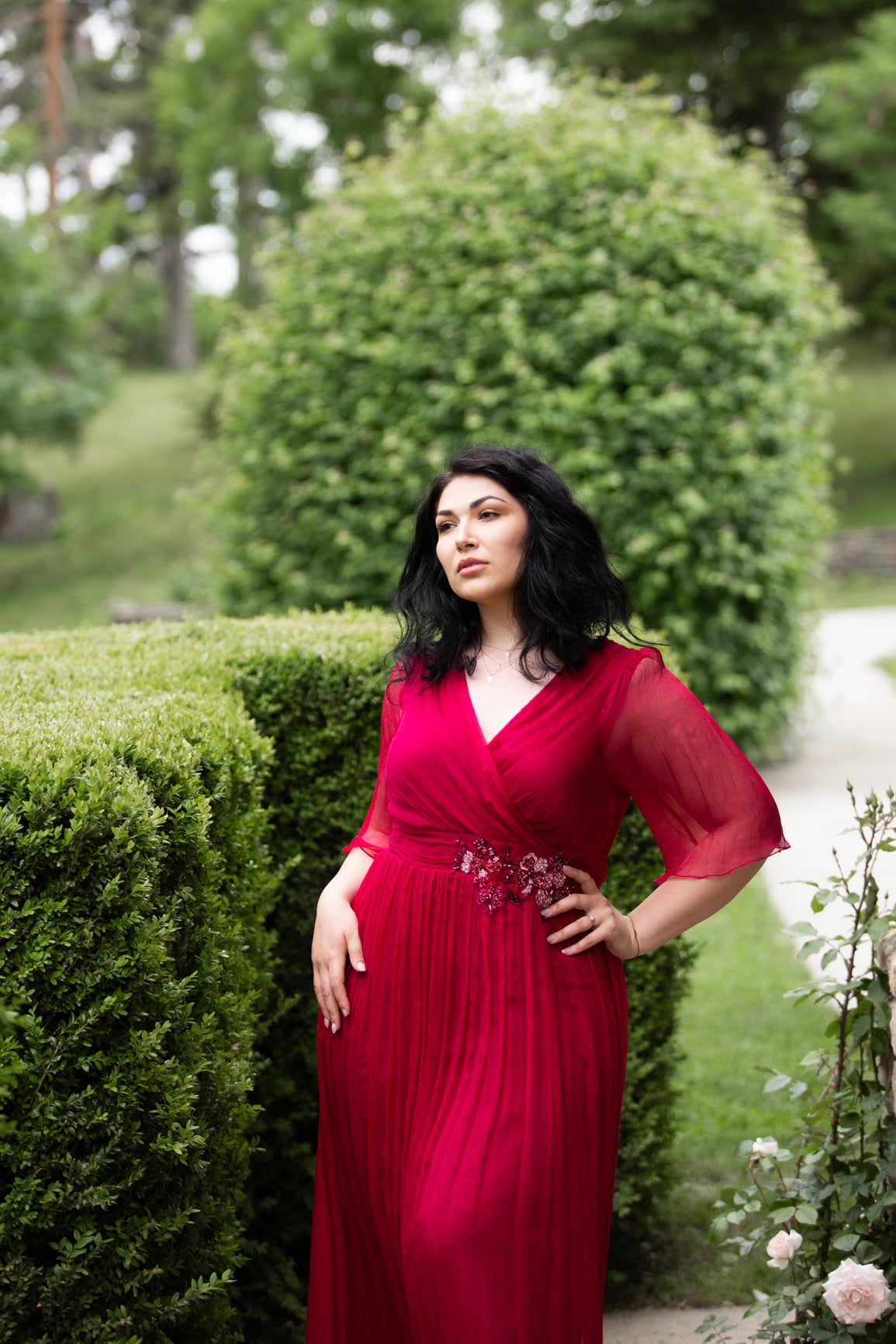 Rochie de soacra din matase