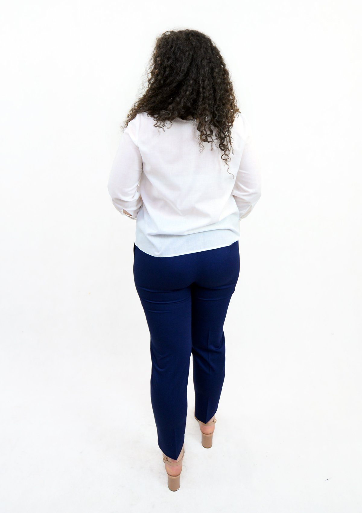 Bluza clasica din bumbac, alba
