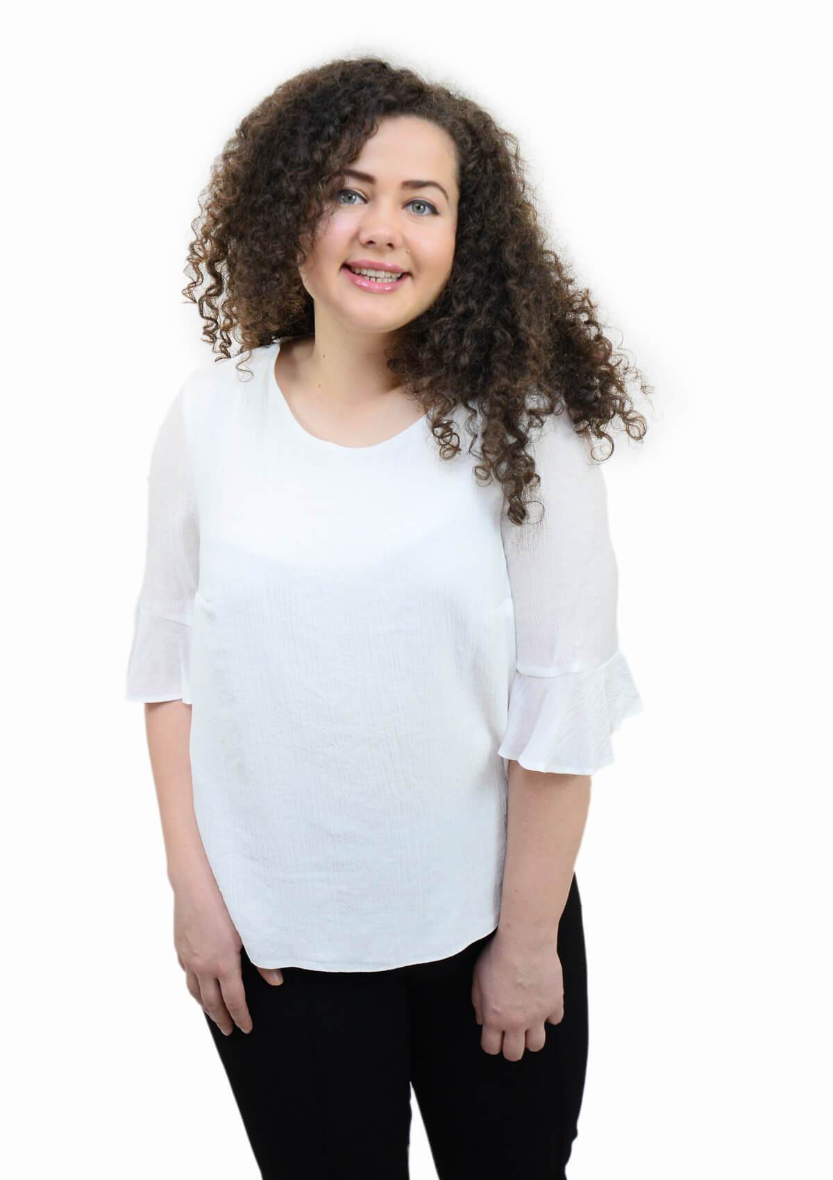 Bluza din viscoza, alba