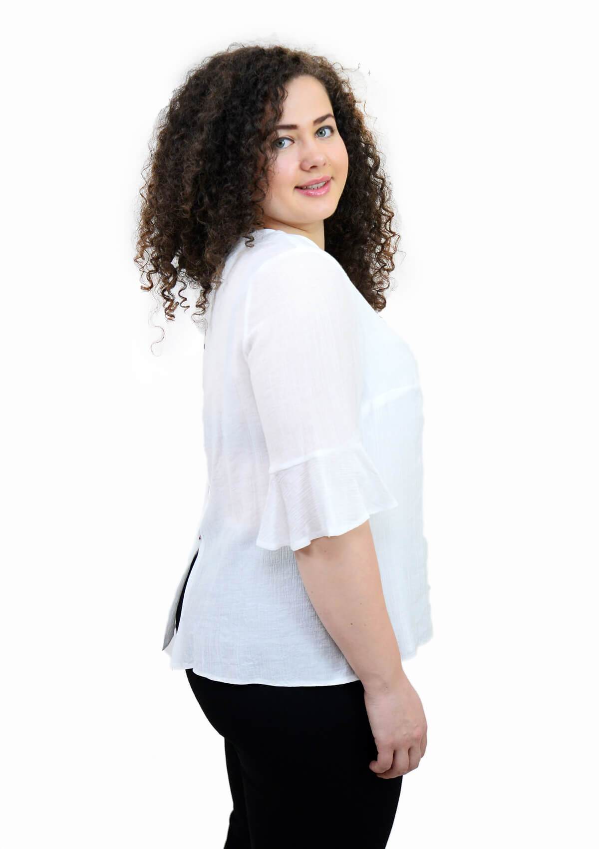 Bluza din viscoza, alba