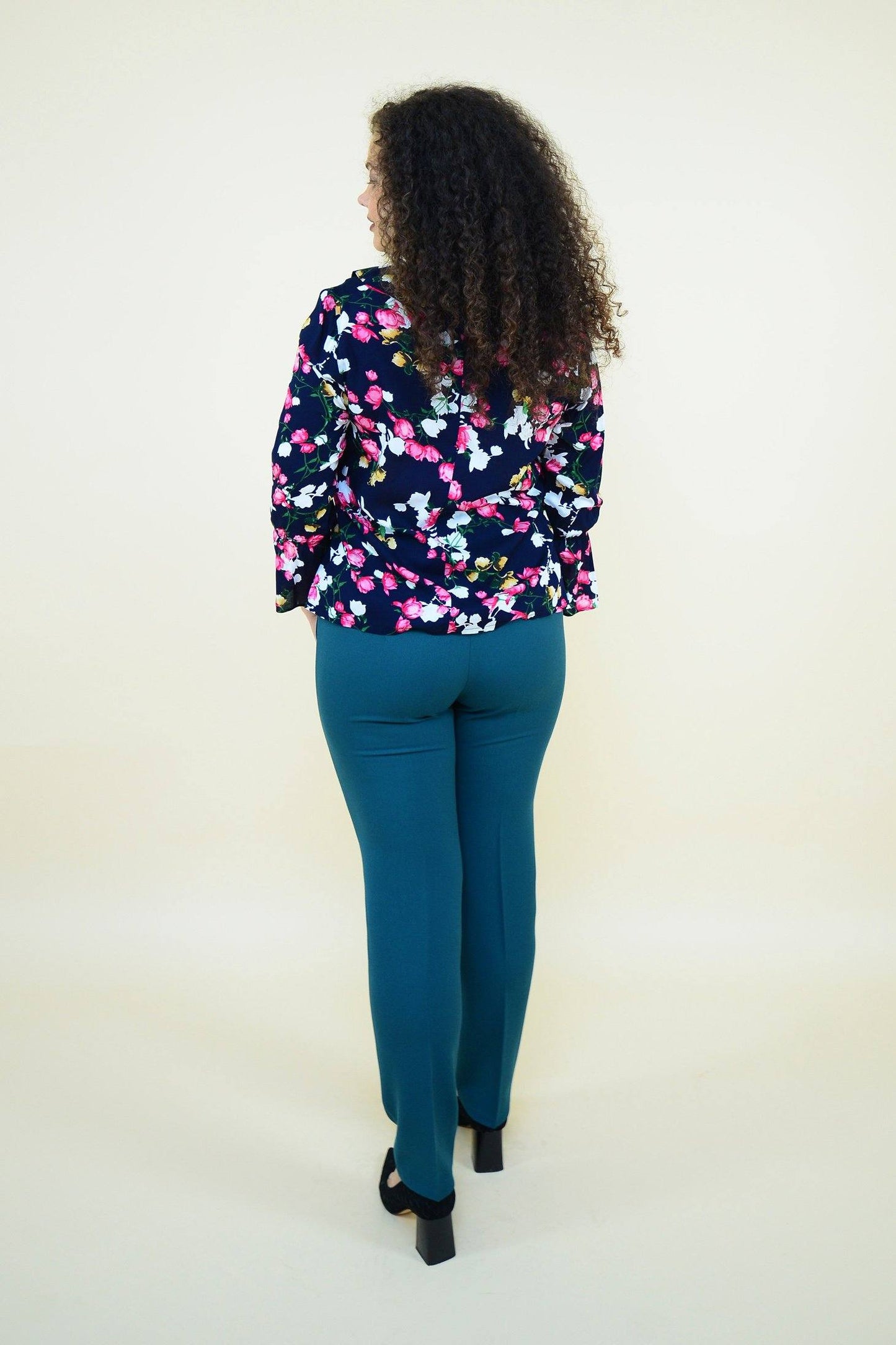 Bluza imprimata, bleomarin Bluza B30039 #culori_bleumarin