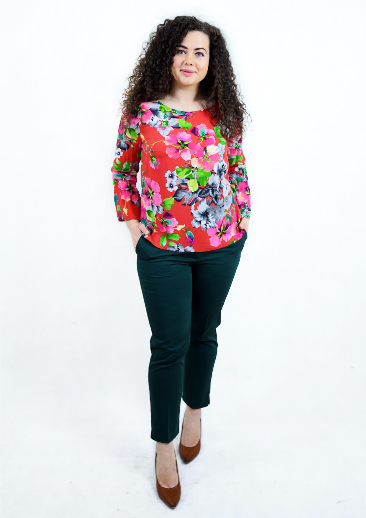 Bluza imprimata, rosie #culori_rosu