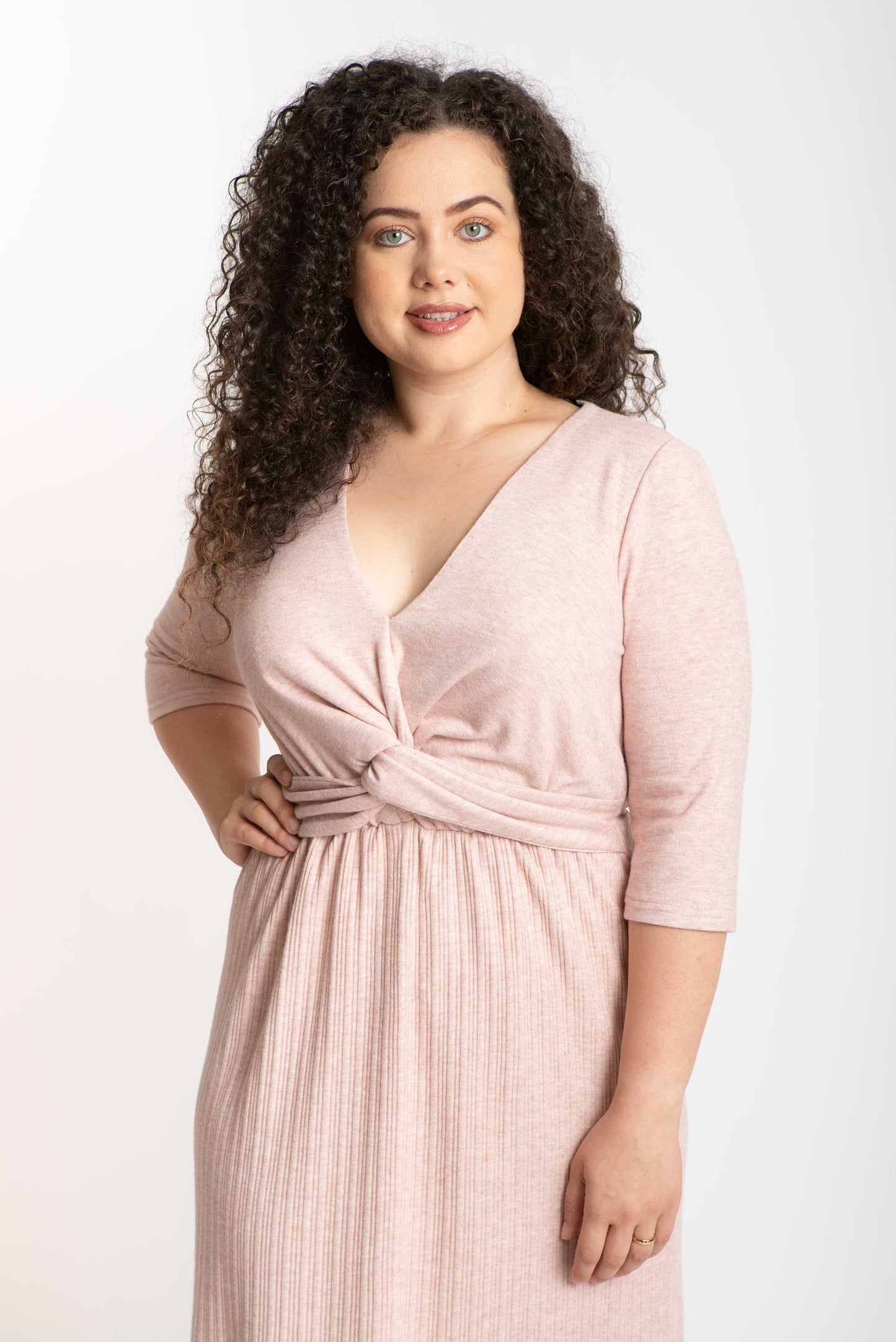 Rochie din jersay, roz