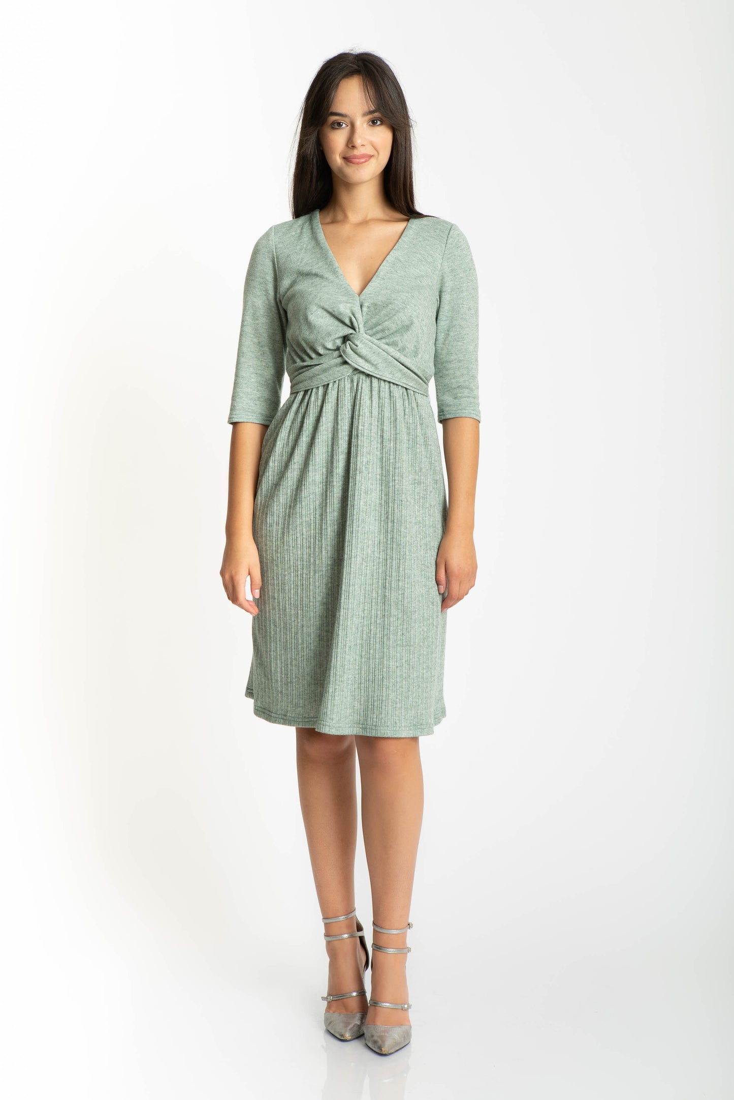 Rochie din jersay, vernil