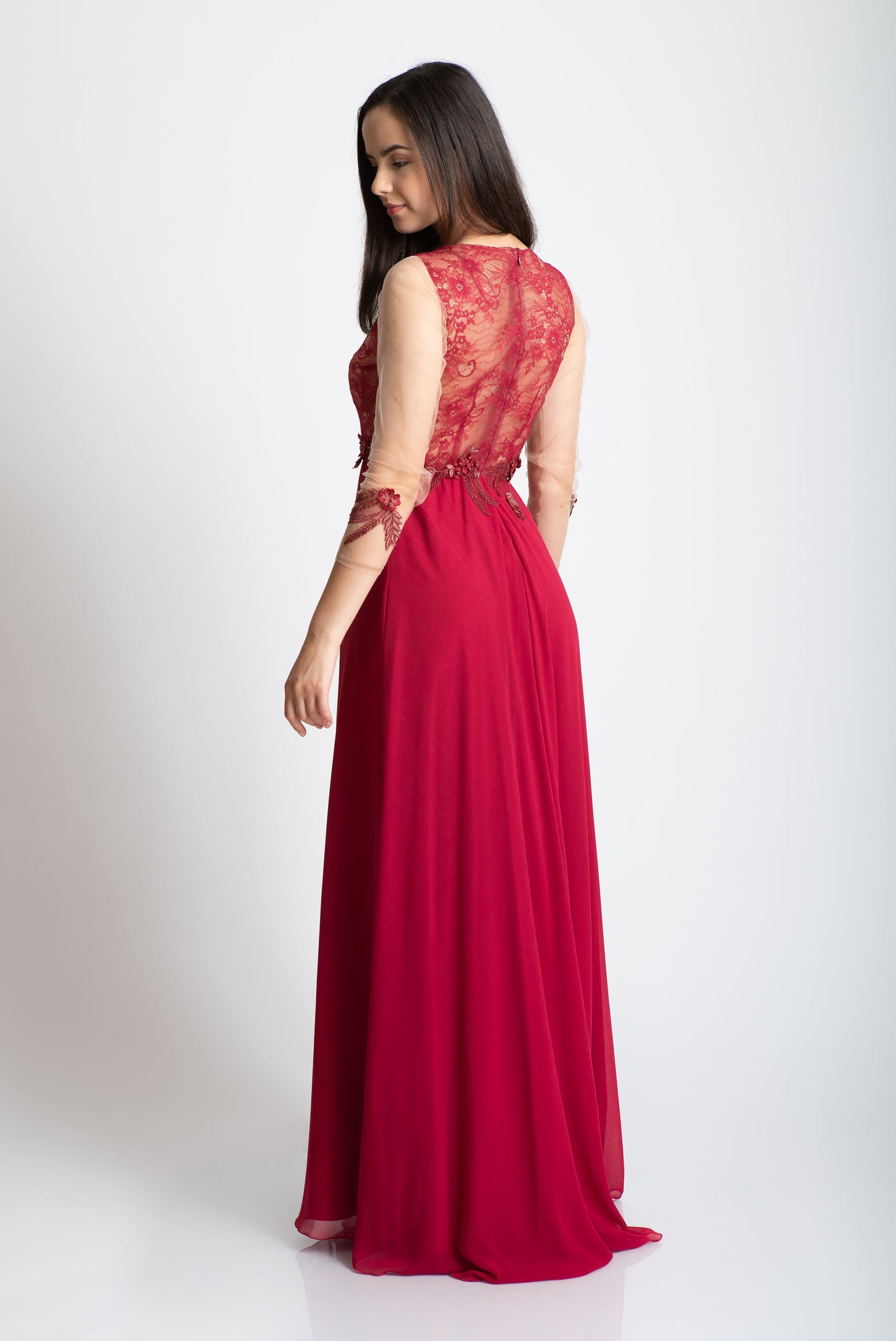 Rochie grena cusuta manual