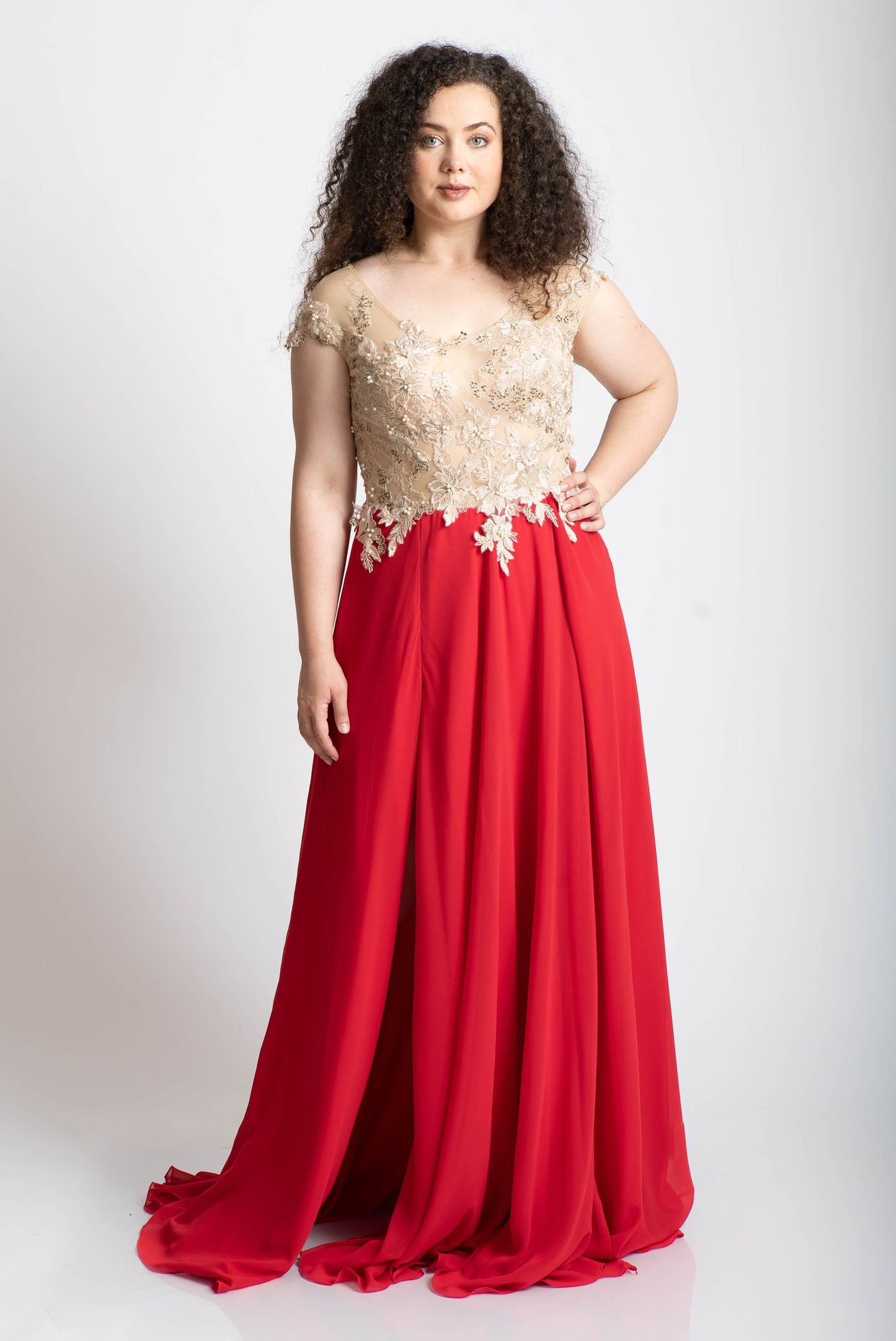 Rochie cusuta manual eleganta
