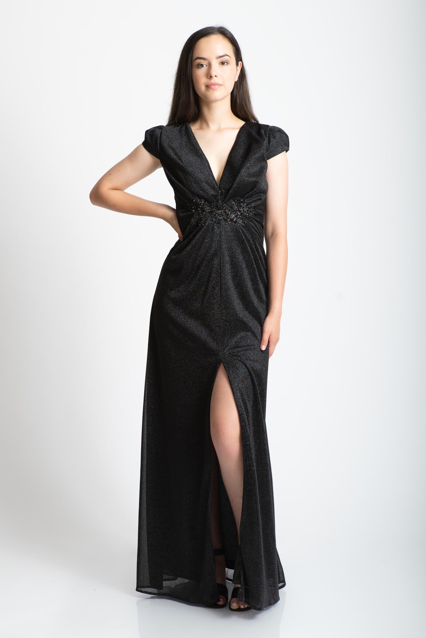 Rochie plus size, neagra