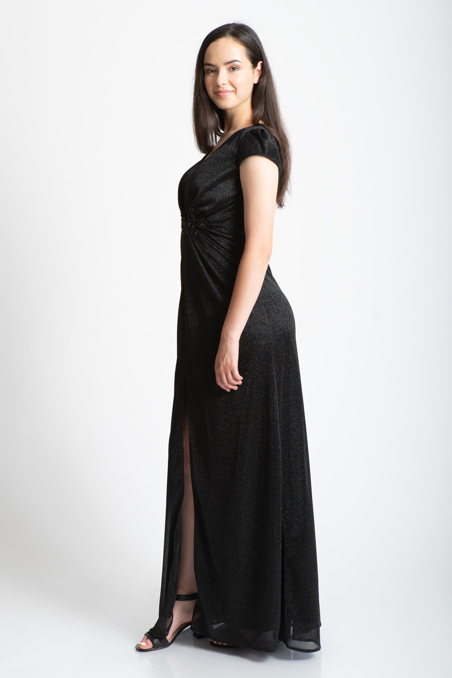 Rochie din lurex neagra