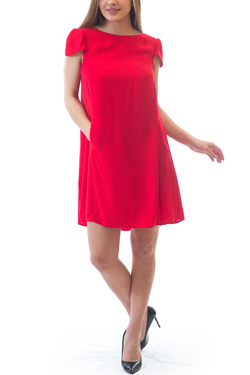 Rochie cu fundă la spate roșie Rochie R80054