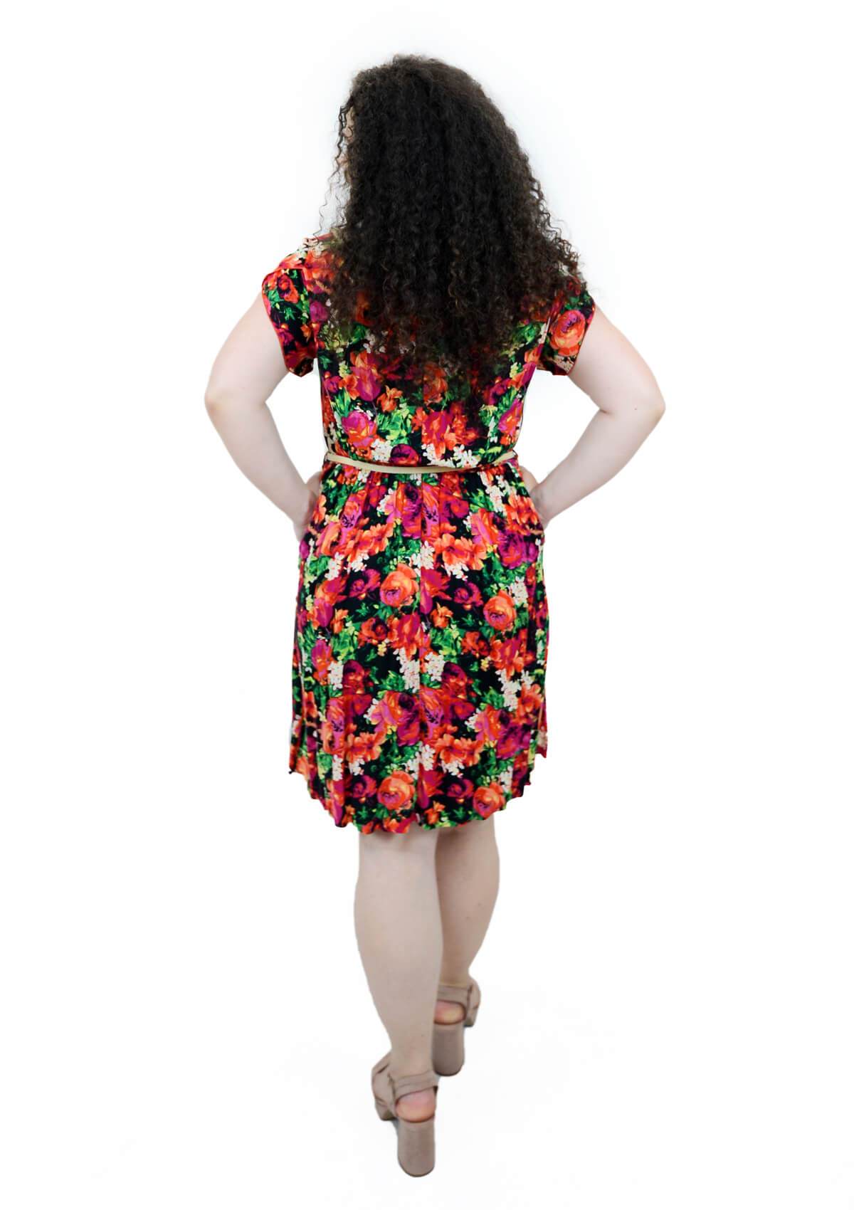 Rochie cu guleras, imprimata Rochie R80242