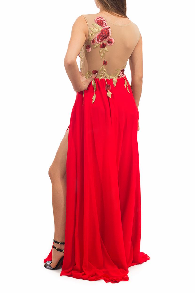 Rochie din voal cusută manual Rochie R800251