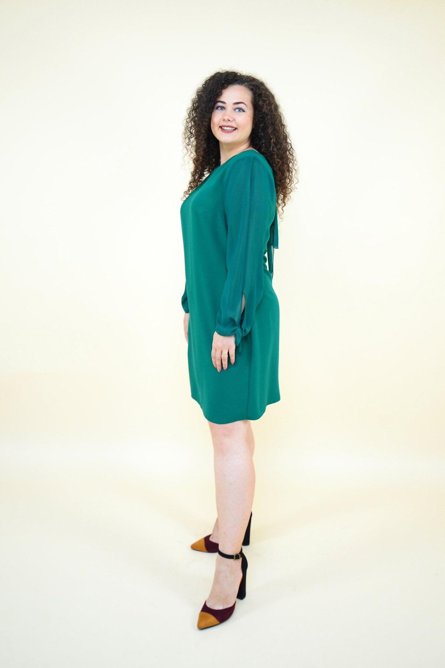 Rochie din voal, verde Rochie R80139