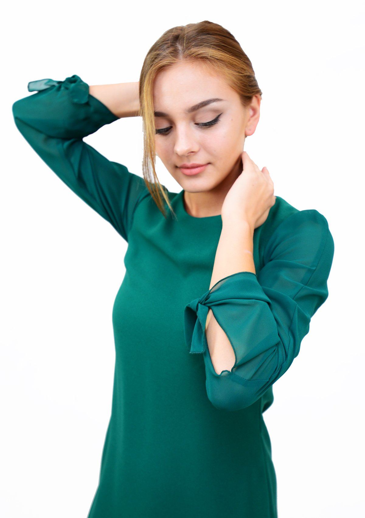 Rochie din voal, verde Rochie R80139
