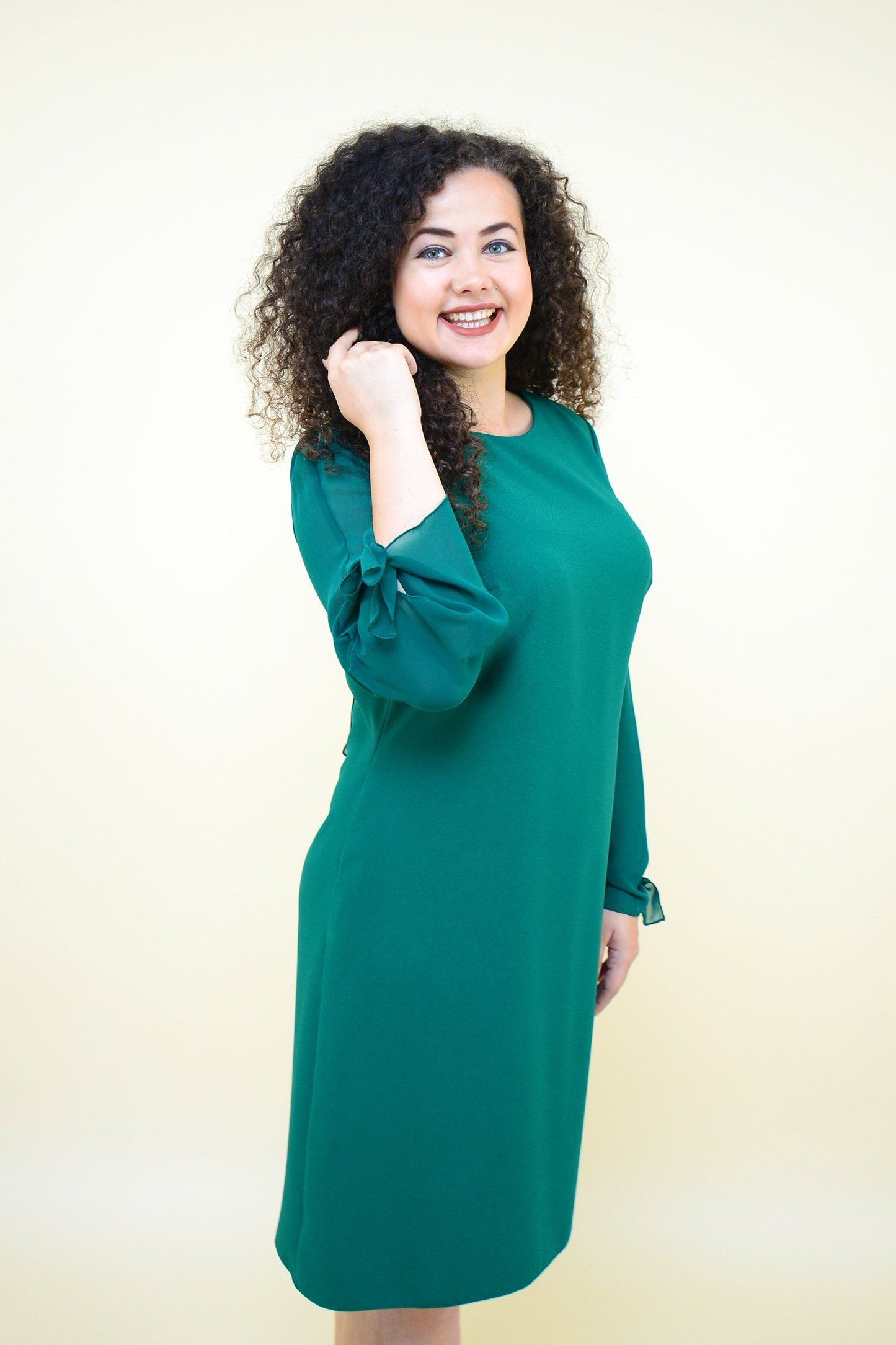Rochie din voal, verde Rochie R80139