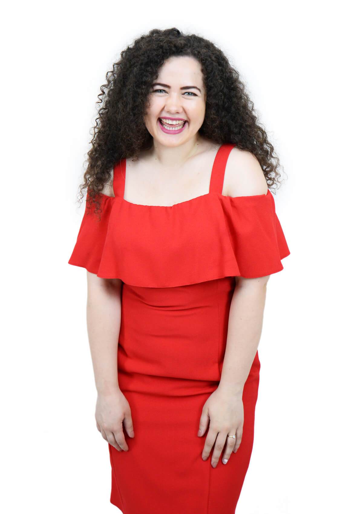 Rochie mulata cu umerii goi, rosie Rochie R80235