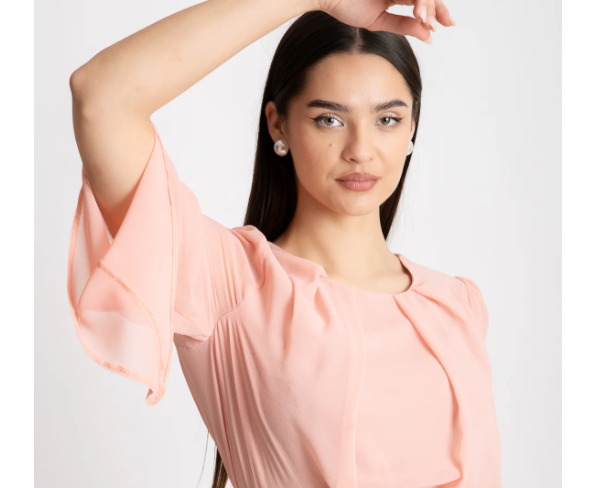 rochie roz pudra