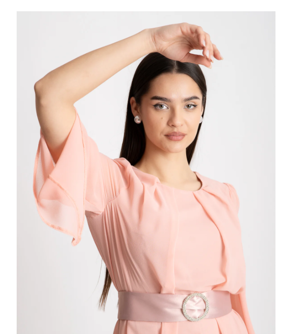 rochie roz pudra