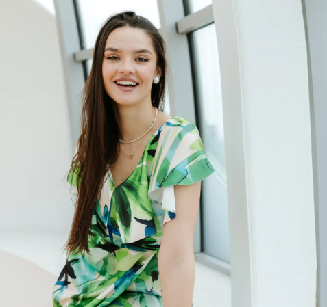 rochie verde din satin