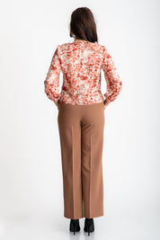 Pantaloni clasici maro