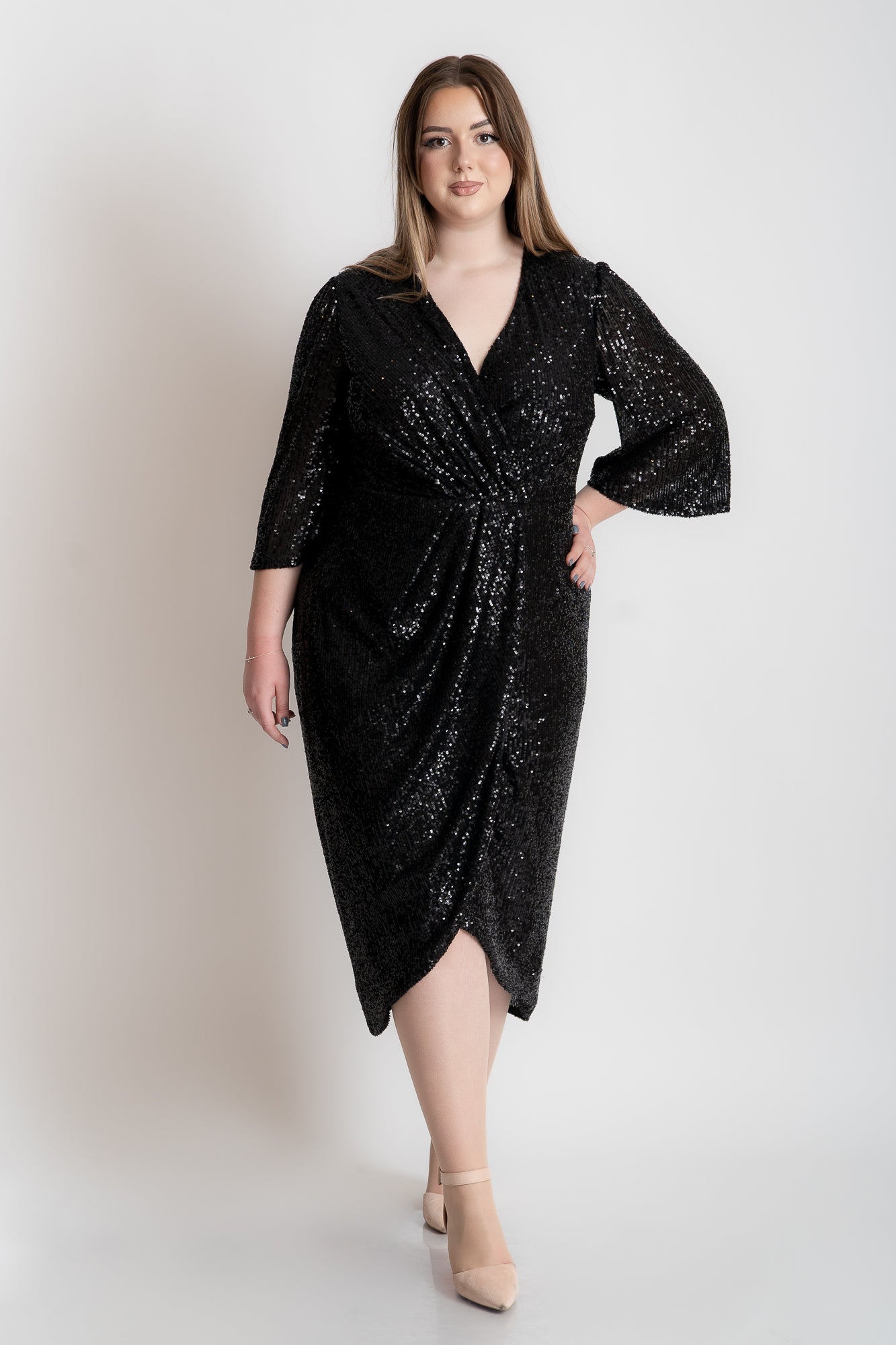 Rochie din paiete neagra