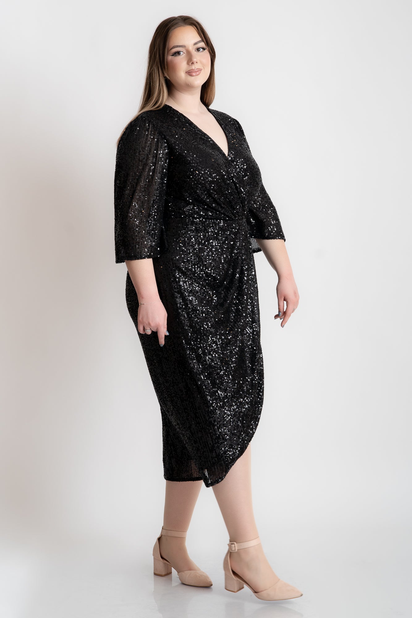 Rochie din paiete neagra