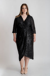 Rochie din paiete neagra