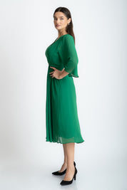 Rochie din voal, verde