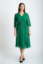 Rochie din voal, verde