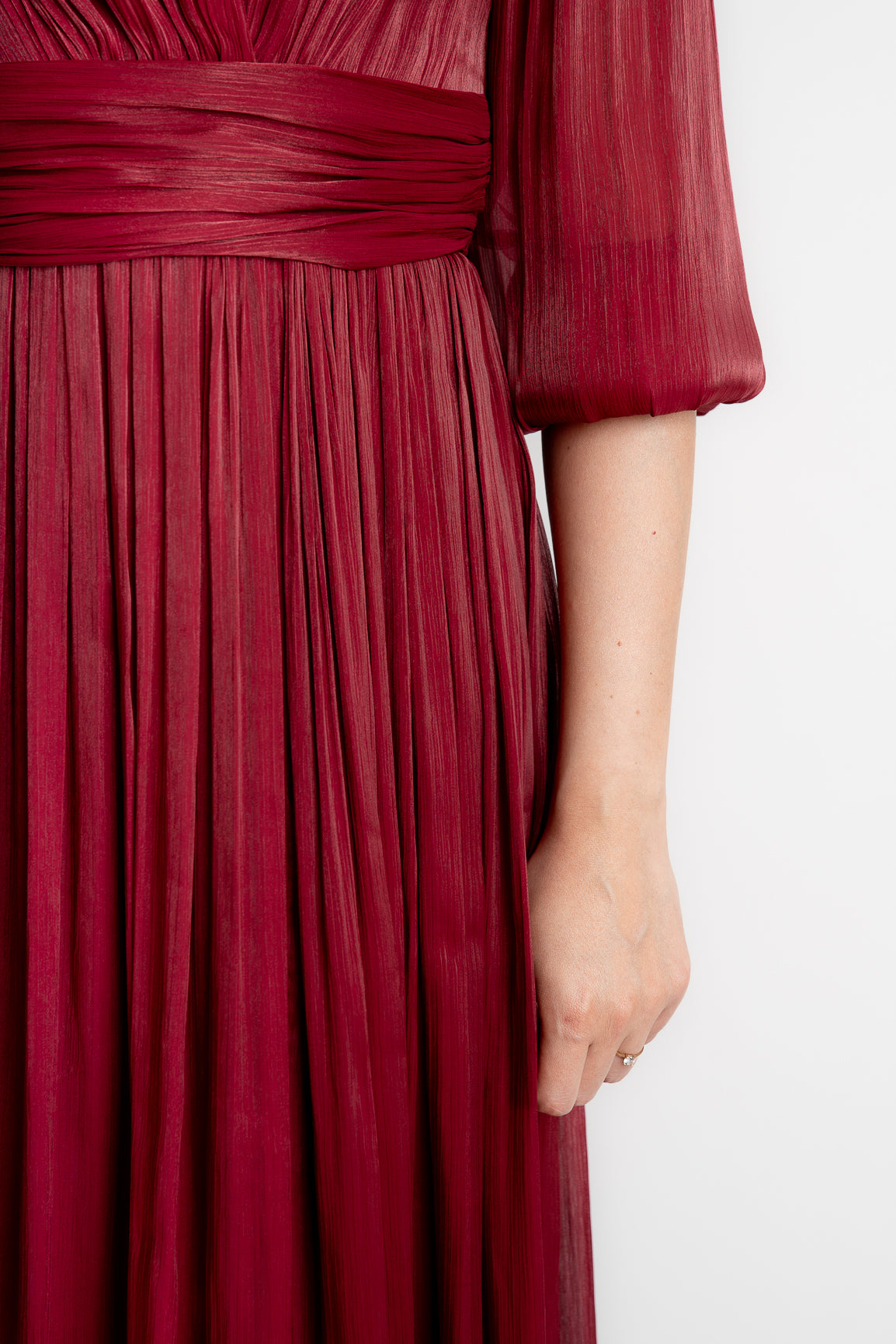 Rochie lunga eleganta, grena