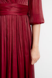 Rochie lunga eleganta, grena