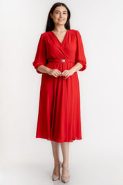 Rochie din voal, rosie