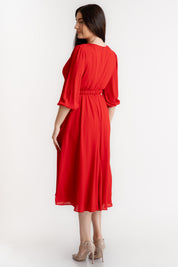 Rochie din voal, rosie