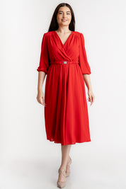 Rochie din voal, rosie