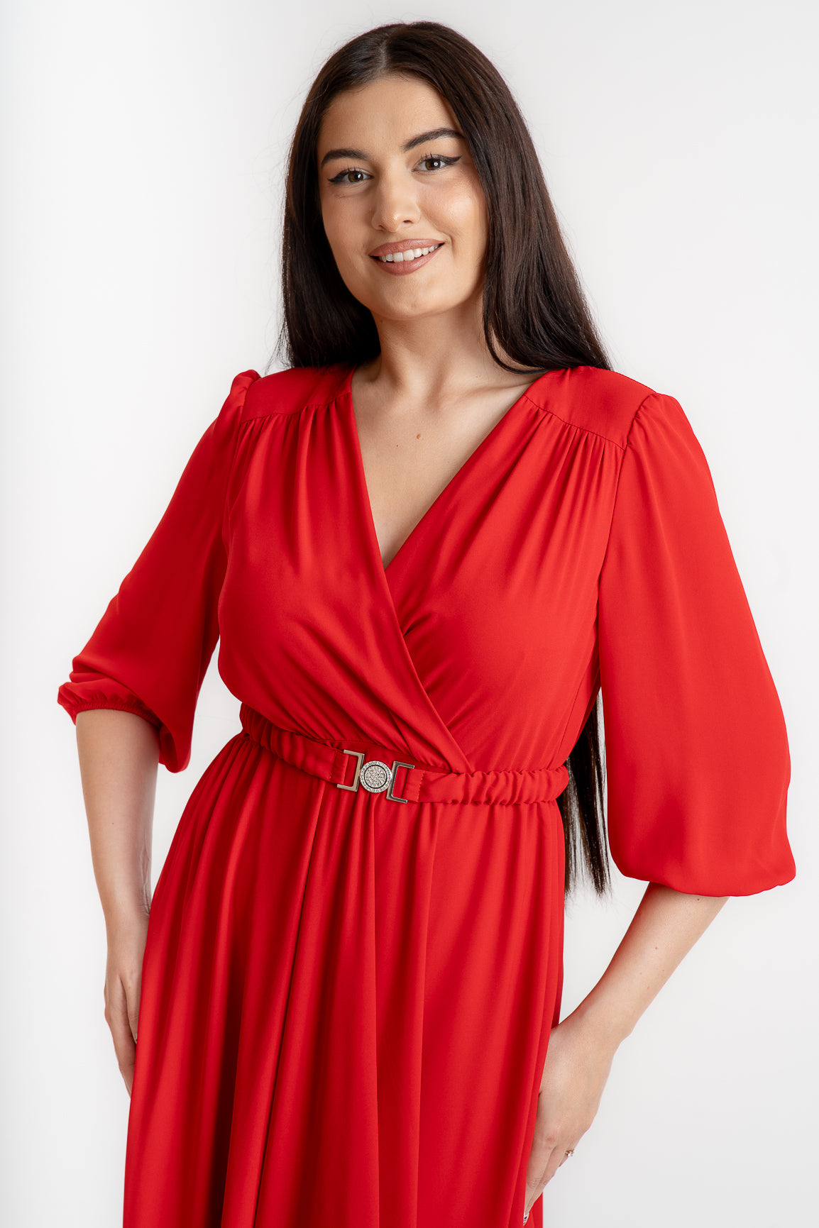 Rochie din voal, rosie