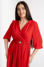Rochie din voal, rosie