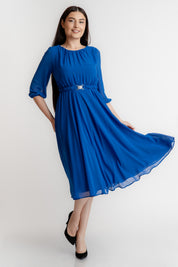 Rochie din voal, albastra