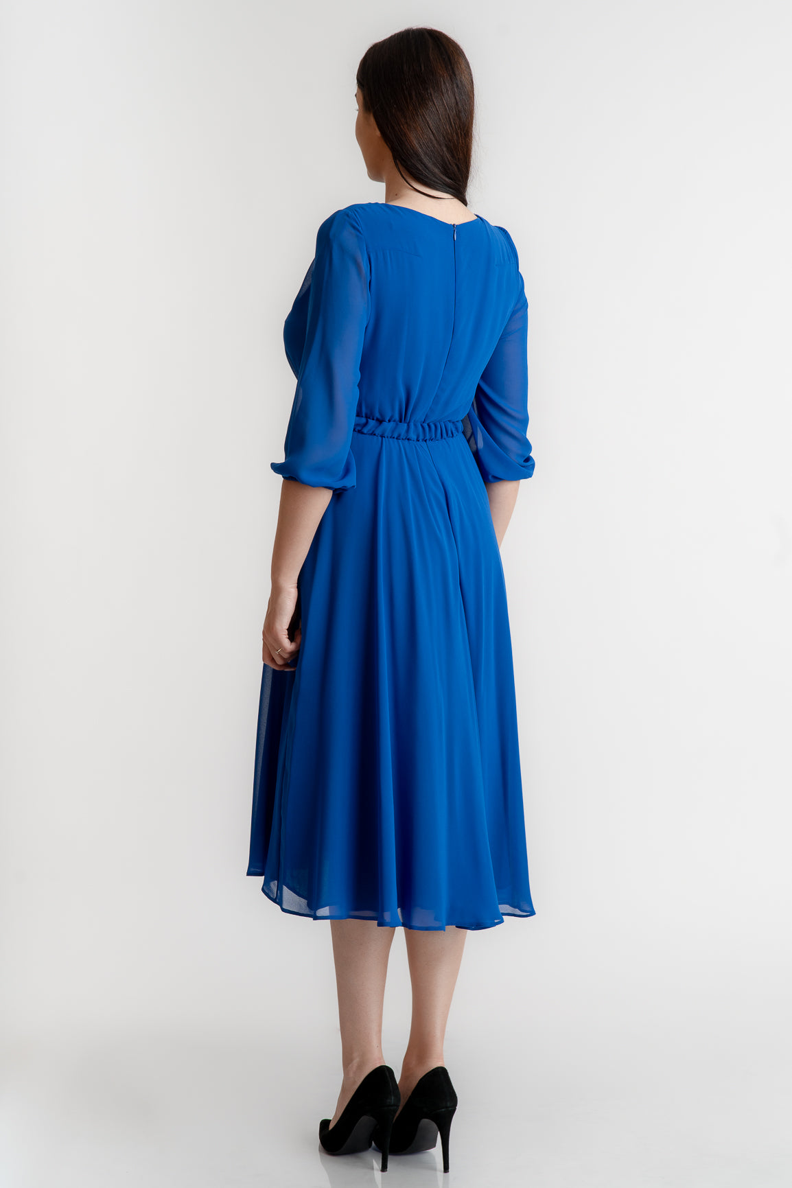 Rochie din voal, albastra