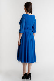Rochie din voal, albastra