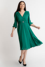 Rochie din voal, verde