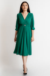 Rochie din voal, verde