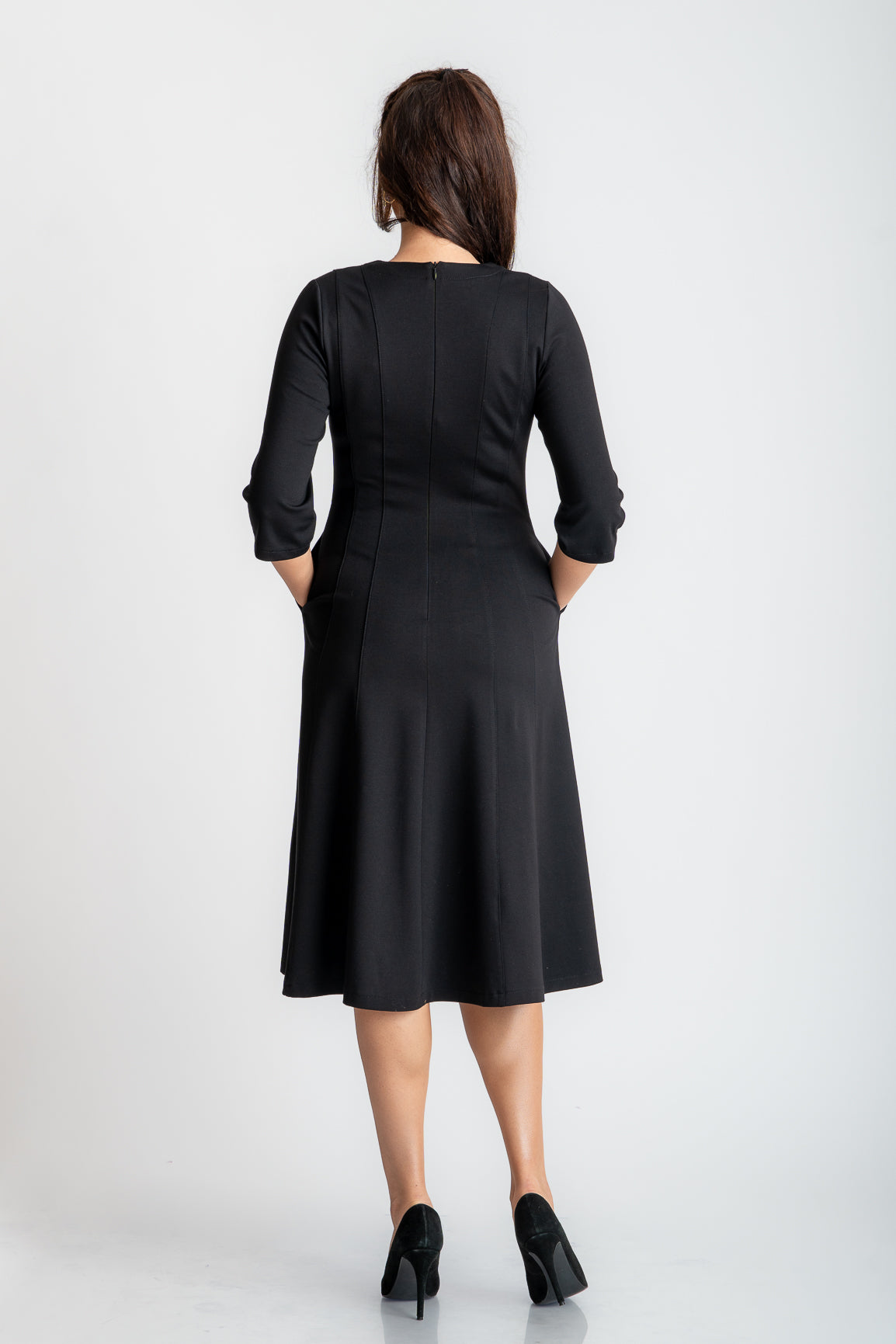 Rochie in clini, negru