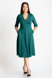 Rochie in clini, verde
