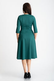 Rochie in clini, verde