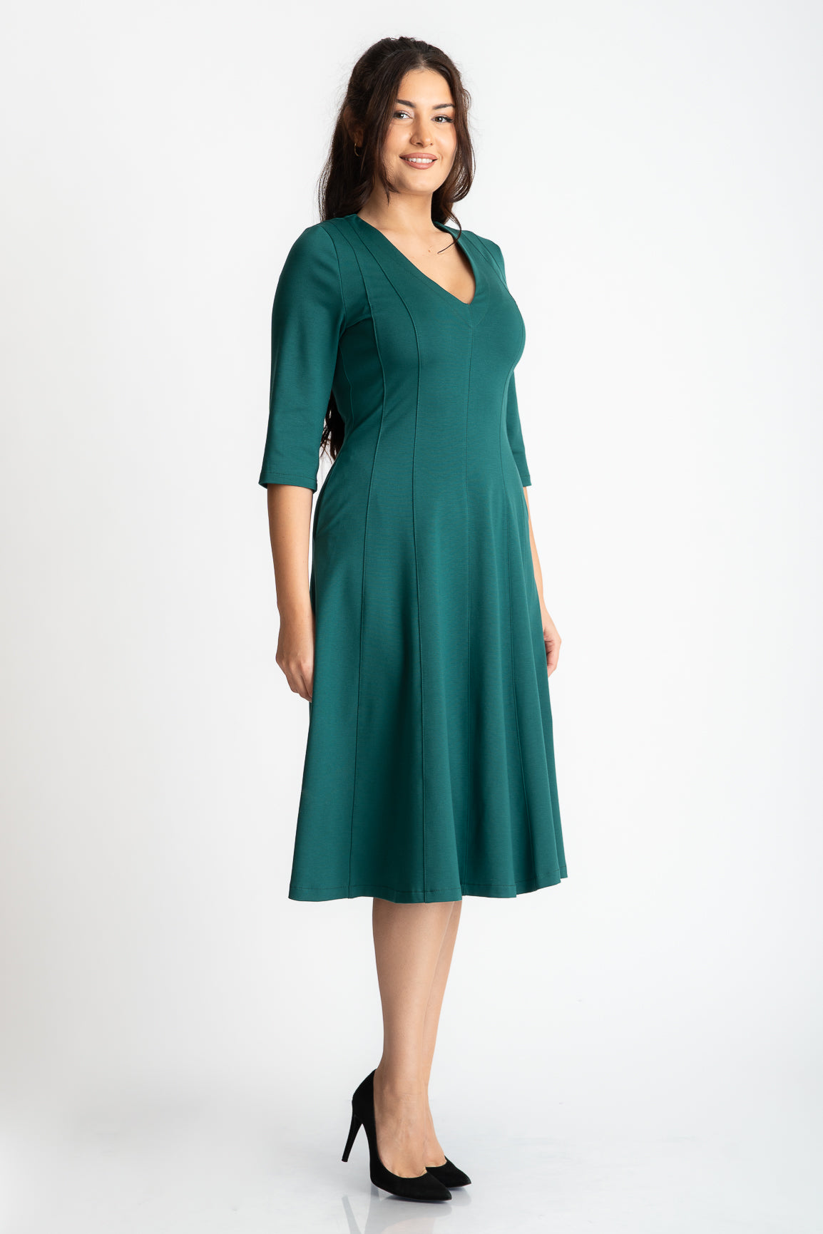 Rochie in clini, verde